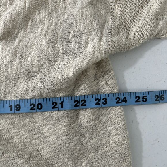 Catherines Cardigan Womens 2X Beige Open Langenlook Minimalist Sweater - Picture 6 of 8